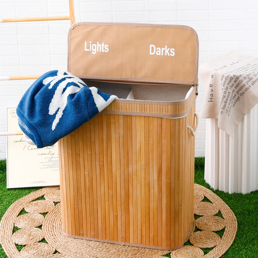 SAVYA HOME Laundry basket with removable liner - Convenient cleaning