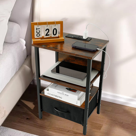 SAVYA HOME bedside table - functional furniture