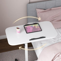 SAVYA HOME Portable Table, Study Table for Students, Adjustable Desk Top (30° - 90°) Computer Table, Study Table for Adults & Kids, Height Adjustable Table, Office Table for Work from Home, White, 1
