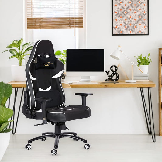 SAVYA HOME Apex Crusader XIII Gaming Revolving Chair (Black)