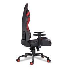 SAVYA HOME - Apex Crusader XI - Ergonomic Gaming Chair and Office Chair with Aluminum Base, Removable Headrest, 3D Armrest(PU Leather, Red & Black, 1 Piece)