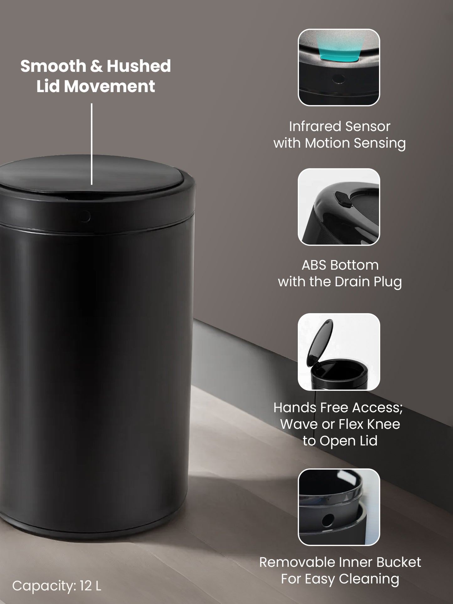 SAVYA HOME automatic smart sensor dustbin - office