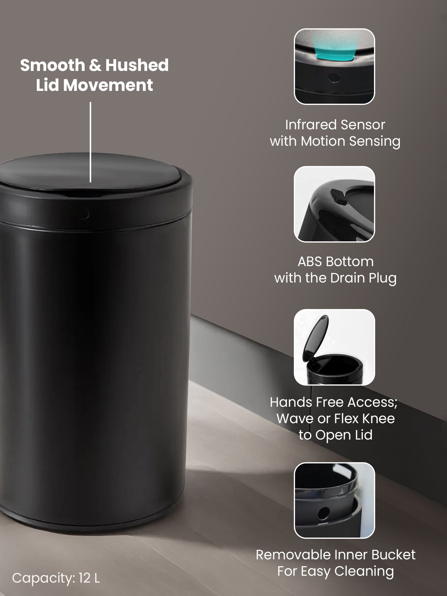 SAVYA HOME automatic smart sensor dustbin - office