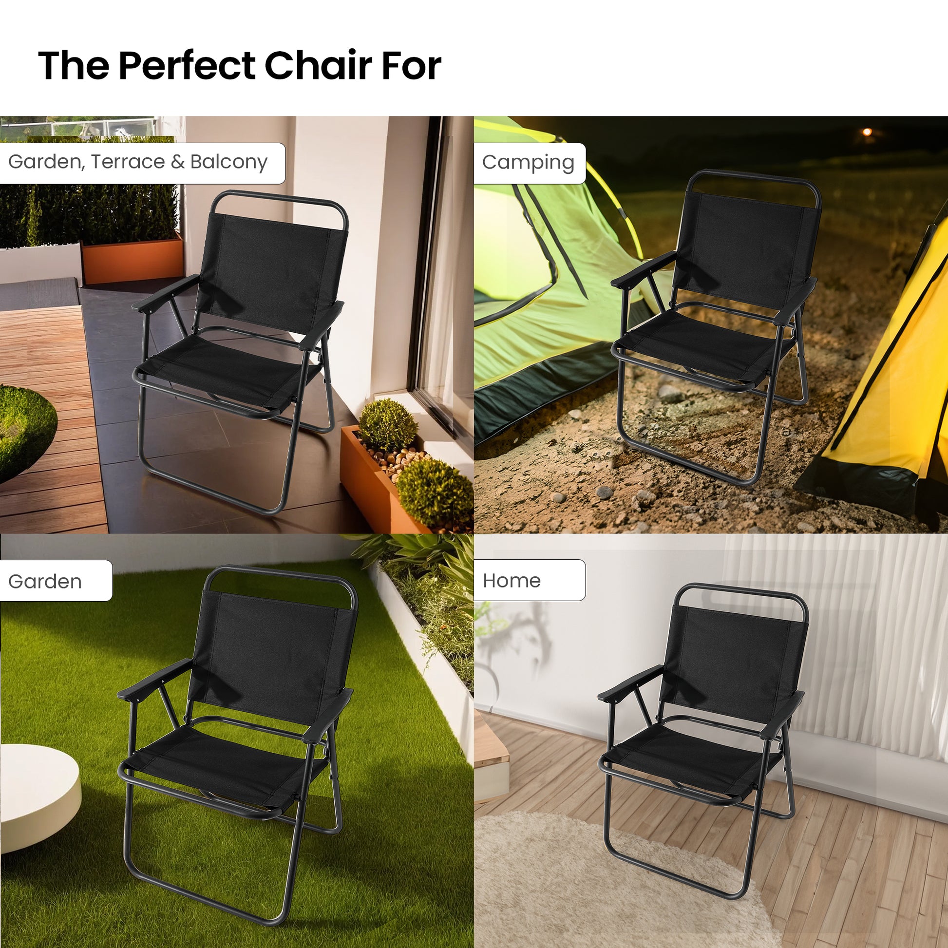 SAVYA HOME folding chair - camping setup