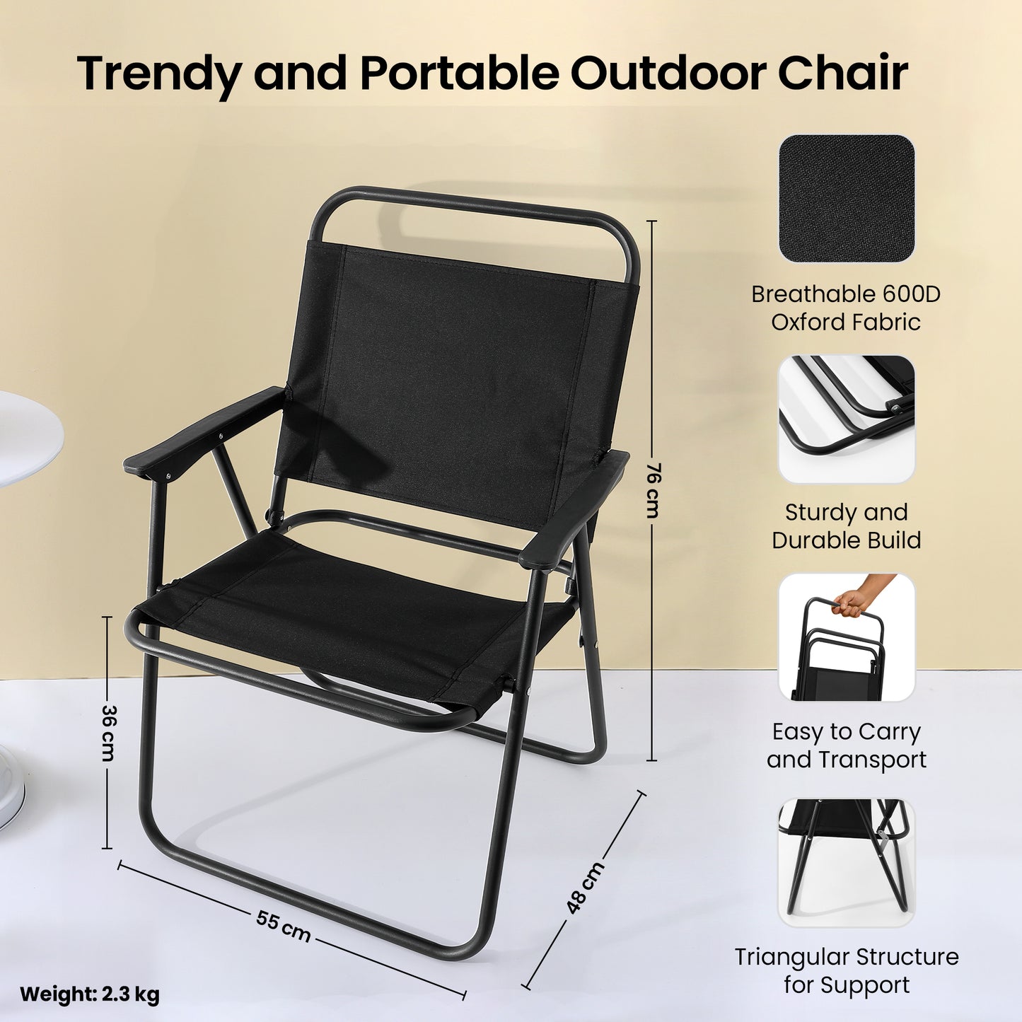 SAVYA HOME folding chair - balcony seating