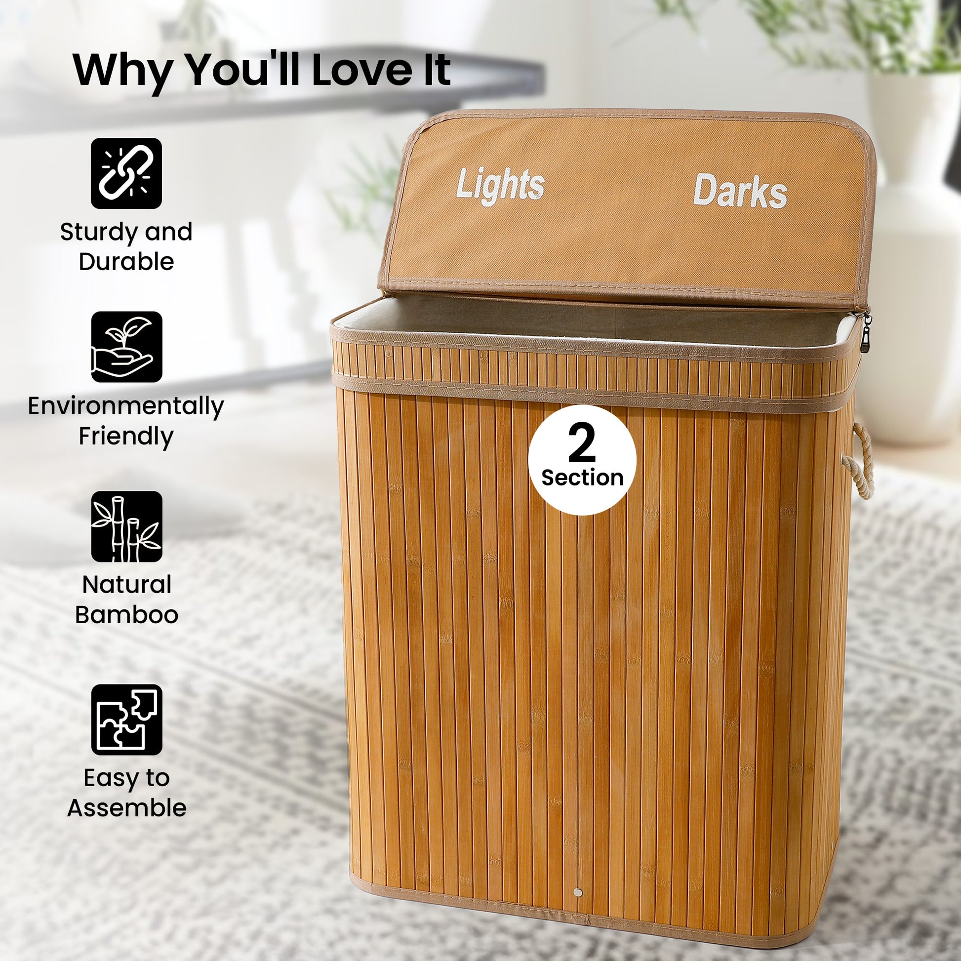 SAVYA HOME Collapsible storage hamper - Saving space in small areas