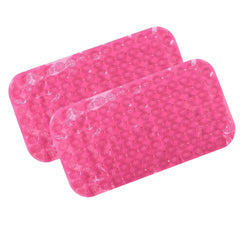 SAVYA HOME Anti Skid Bath Mat for Bathroom, PVC Bath Mat with Suction Cup, Machine Washable Floor Mat (67x37 cm)| Quick dry bath mat|Non Slip bath mat|Bath tub mat| Pink