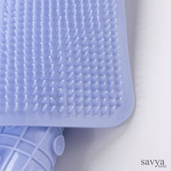 SAVYA HOME Diatom Mud Bathroom Mat | Non Slip Rubber Floor Mat for Kitchen | Light Weight Shower Mat | Anti Skid Door Mat | Foot Mats for Home | Machine Washable | Bath Mats | Blue - 34X 67 cm