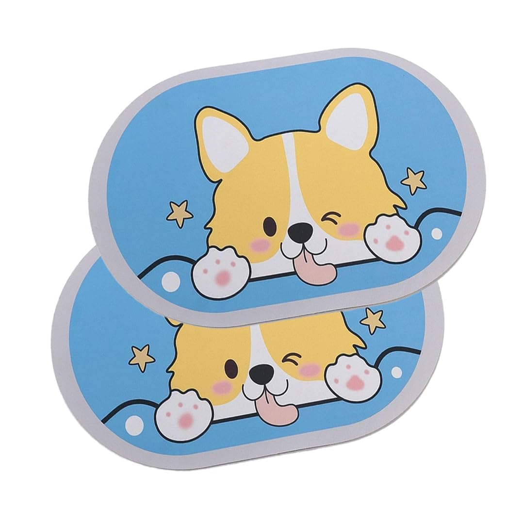 SAVYA HOME Pack of 2 Multipurpose Mat for Kids Bedroom, Play Area, Living Room, Bathroom, Shower | 60 x 40 cm |Dog Design