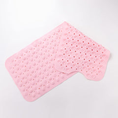 SAVYA HOME - Pink Nonslip Soft Rubber Bath Mat, Rain Mat for Bathtub and Shower, Anti Slip, Anti Bacterial, Machine Washable PVC Bath Mat for Bathroom | Size : 100 x 40 cm