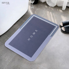 SAVYA HOME Door Mat, Anti-Slip Bath Mat Quick Drying Absorbent Mat for Home and Kitchen (40 x 60 cm),| Quick dry bath mat|Non Slip bath mat|Bath tub mat| Dark Blue