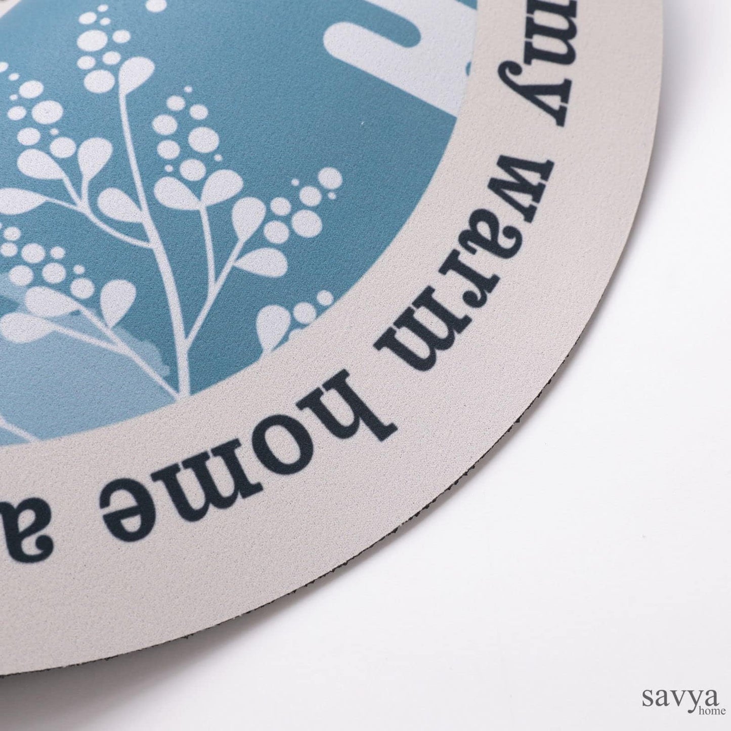 SAVYA HOME Door Mat for Bedroom and Living Room | Anti-Skid Floor Mat for Kids Room | Bathroom Mat |Mat for Living Room, Mat for Bedroom, Blue & Pink, Pack of 2