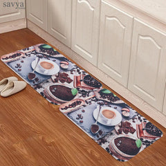 SAVYA HOME Kitchen Mats|kitchen Floor mat, Kitchen drying mat| 60 x 40 ||Anti-Skid Mat for Living Room,Bathroom,Shower,Bathtub mat,Multipurpose Mat (Coffee)