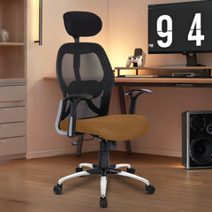 SAVYA HOME Apollo High Back Ergonomic Office Chair/Chair for Office Work at Home/Study Chair for Adults/Office Chairs for Work from Home/Chair for Study Table/Computer Chair/2D Lumbar Support-Beige