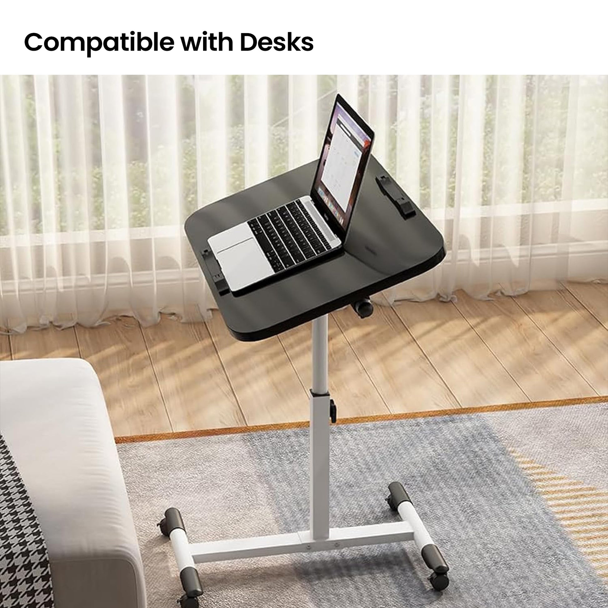 SAVYA HOME Manual Height Adjustable Table Screw - Home Office setup