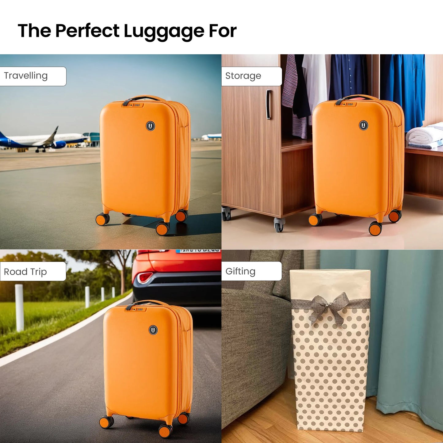SAVYA HOME Valencia Series Trolley Bag - Water Resistant Luggage