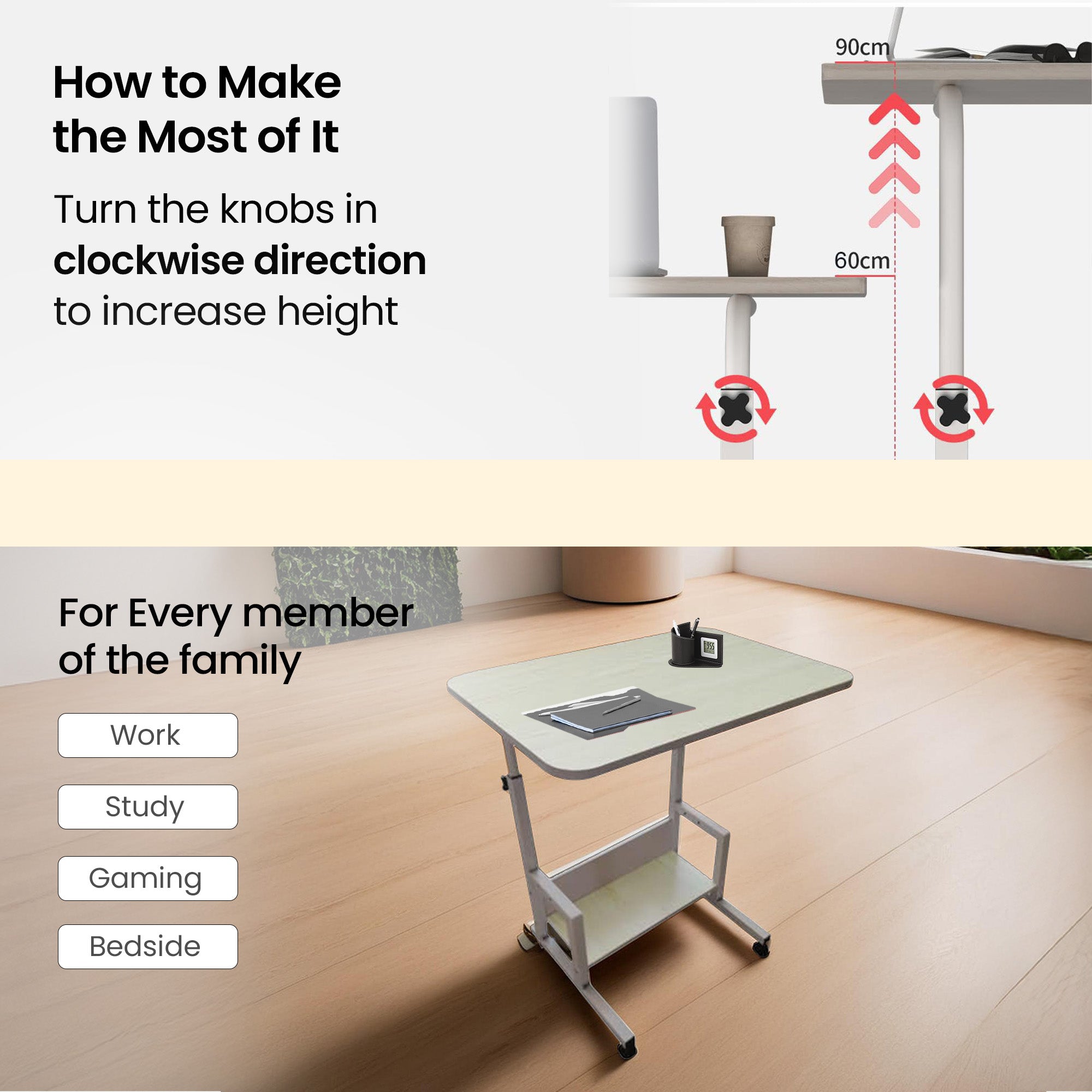 SAVYA HOME portable table - Home Office