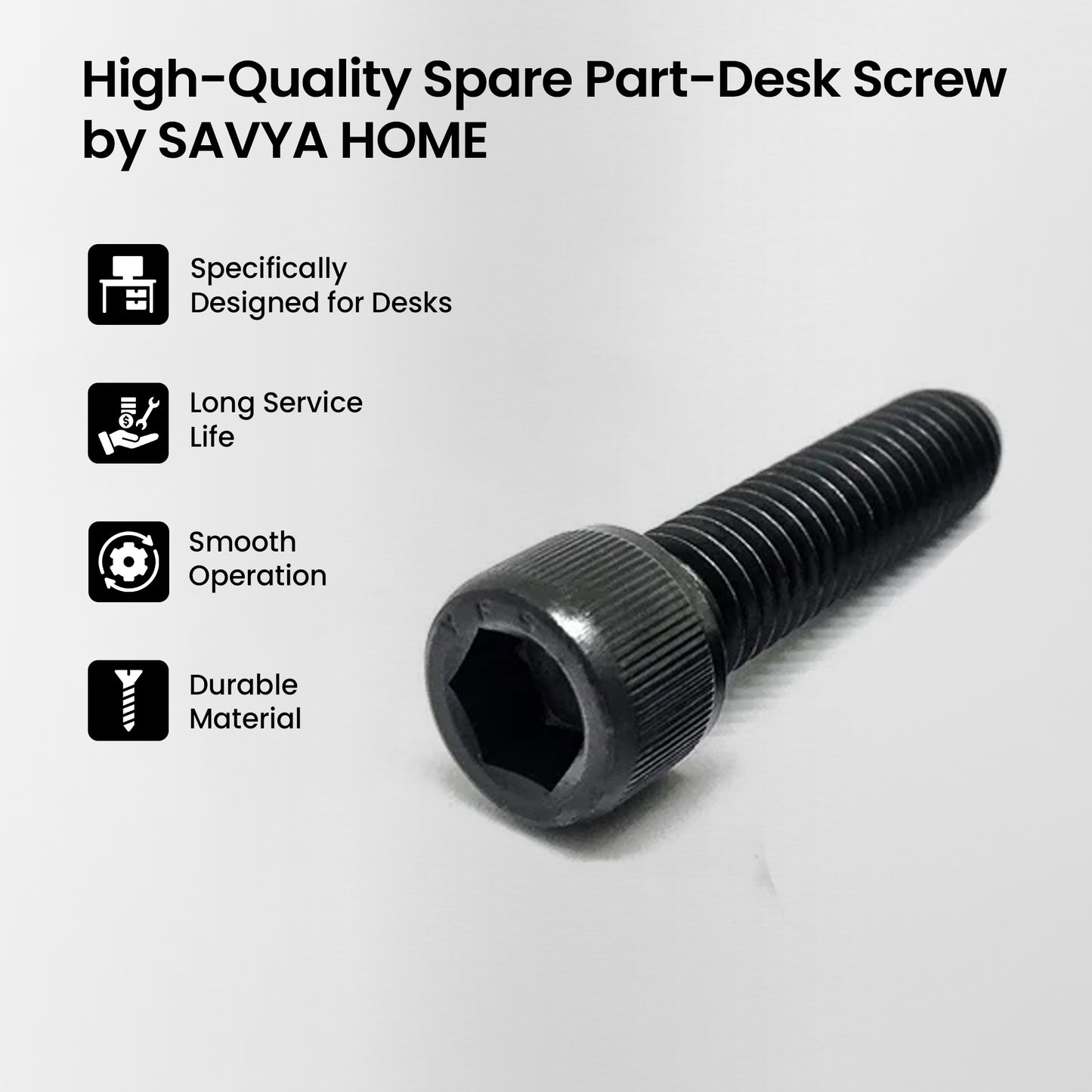 SAVYA HOME Screws for Desk Chairs - Student Use