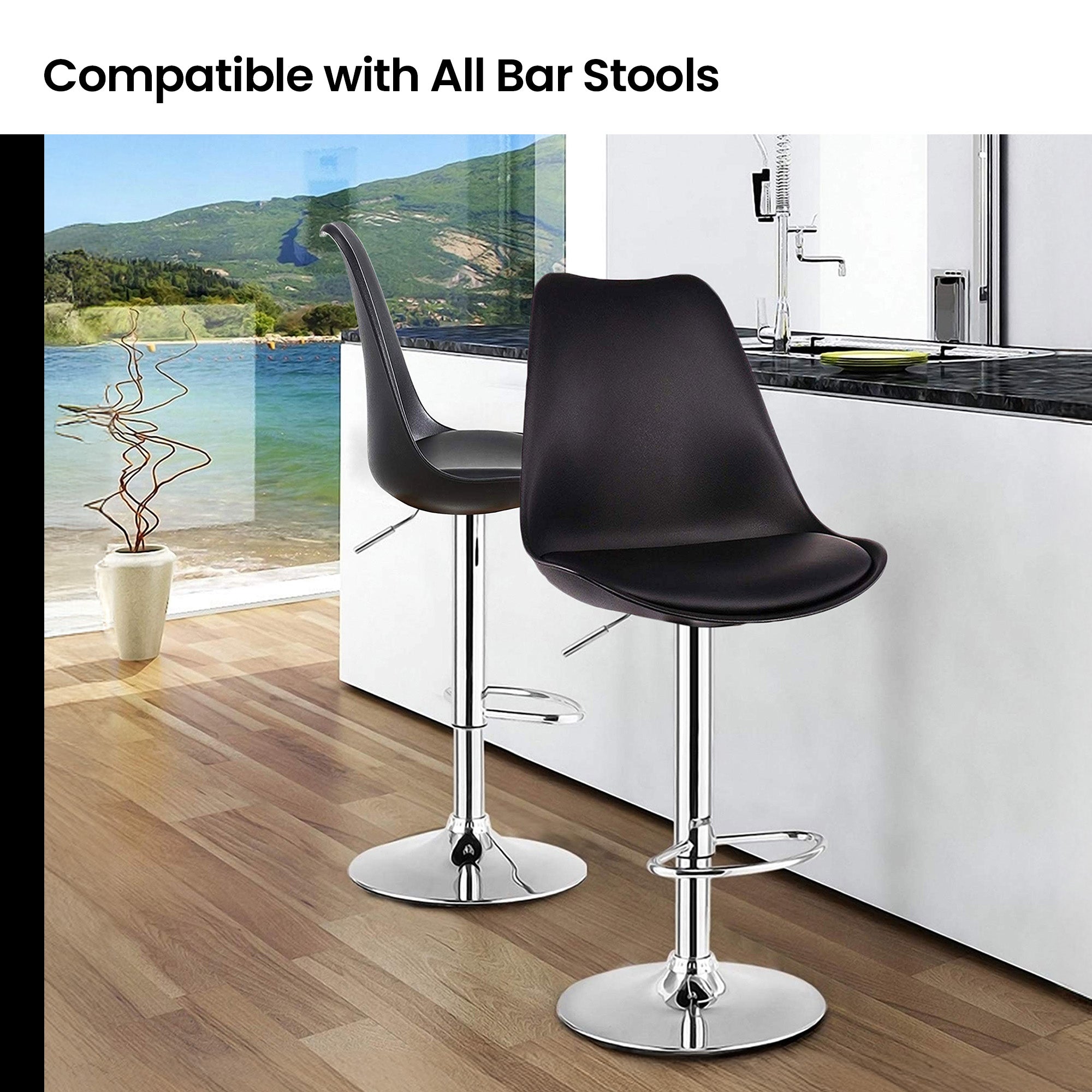 SAVYA HOME Bar Stool - Height adjustable for dining area