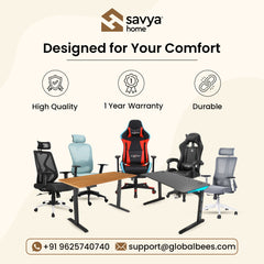 SAVYA HOME Virtue Plus Office Chair - Ideal for Home Office