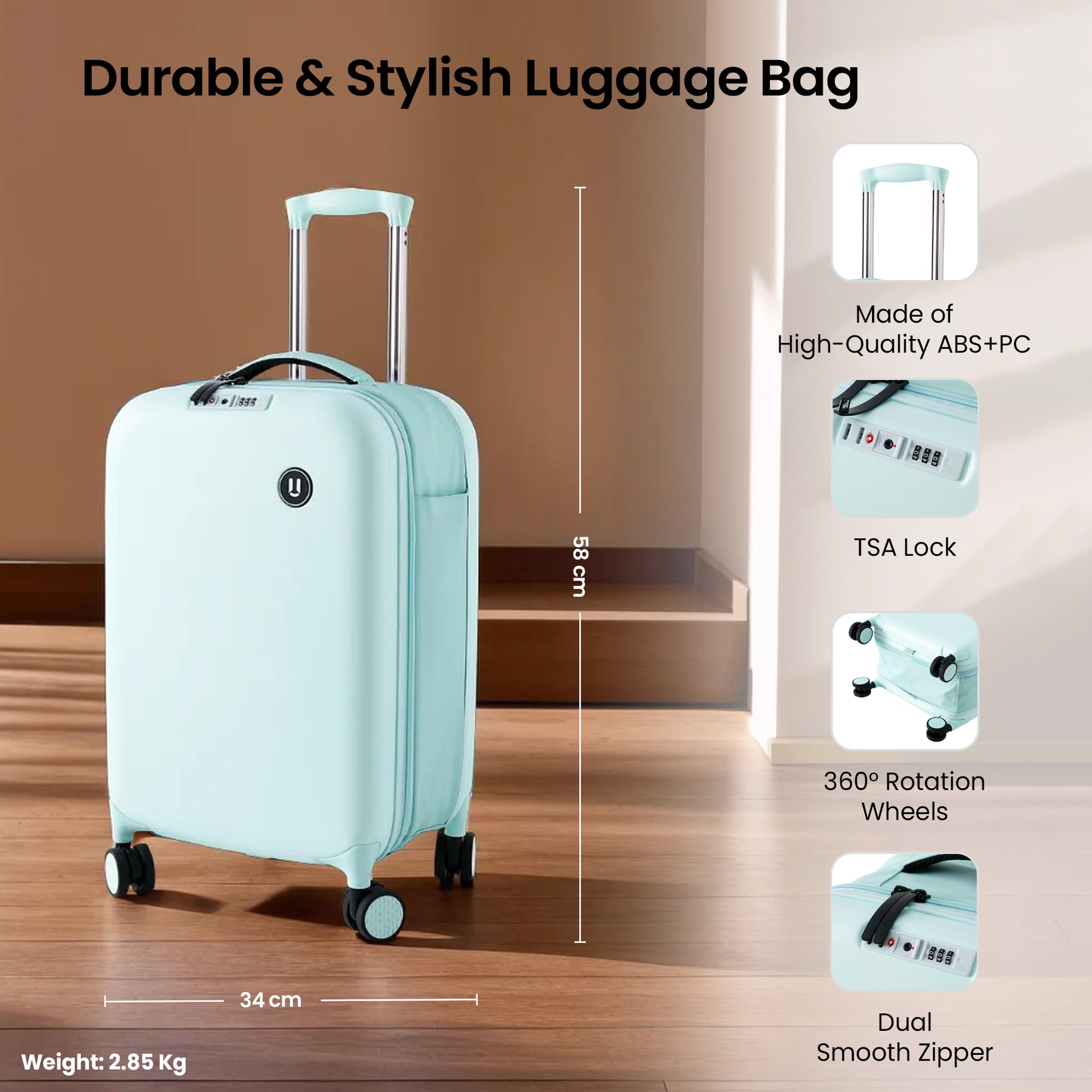 Savya Home Valencia Trolley Bag - Business Travel