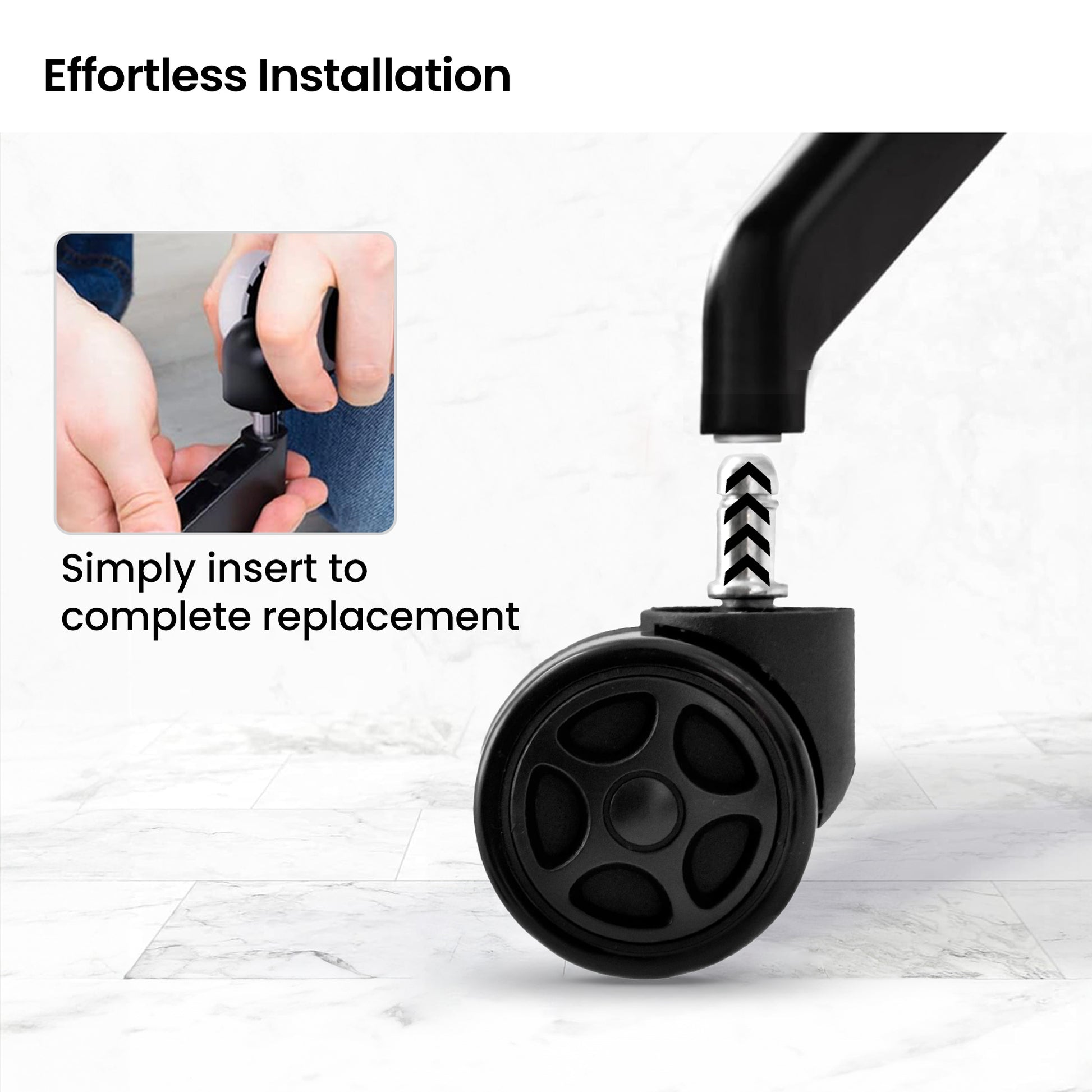 SAVYA HOME Desk Chair Wheel - Study Room