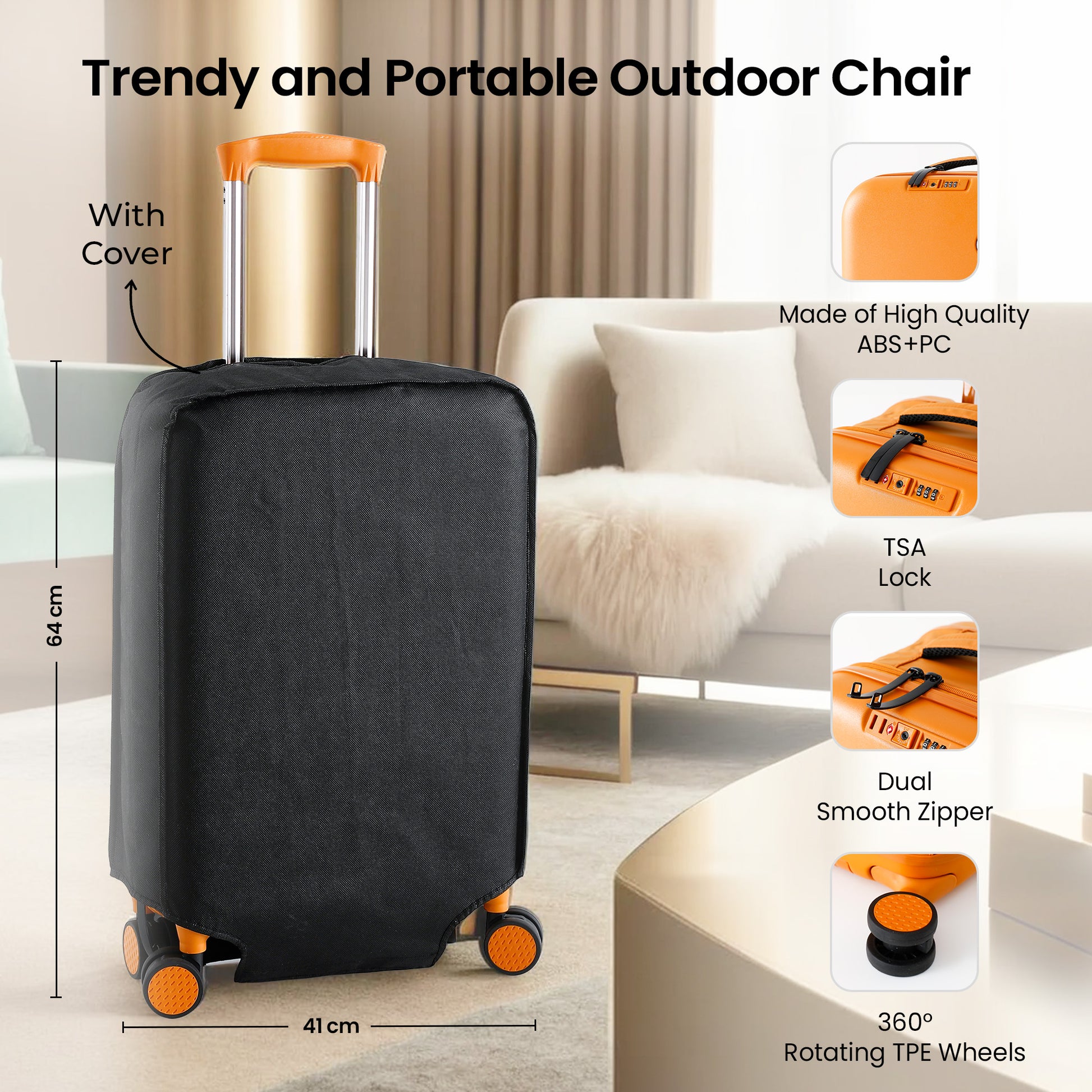 SAVYA HOME Valencia Series Trolley Bag - Stylish Travel Gear