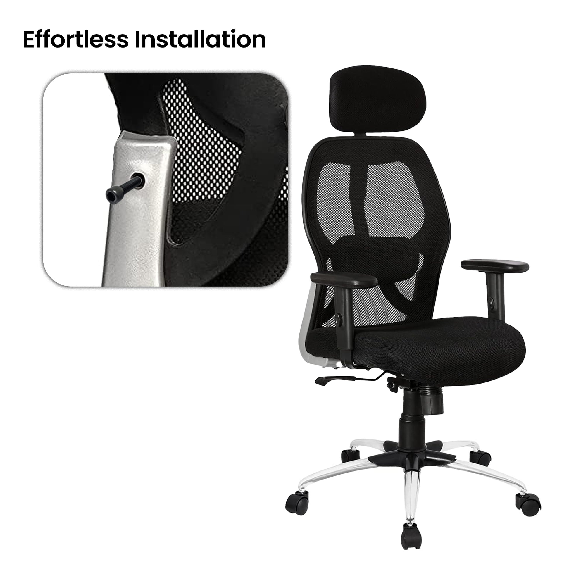 SAVYA HOME Desk Chair Screws - Smooth Mobility for Home