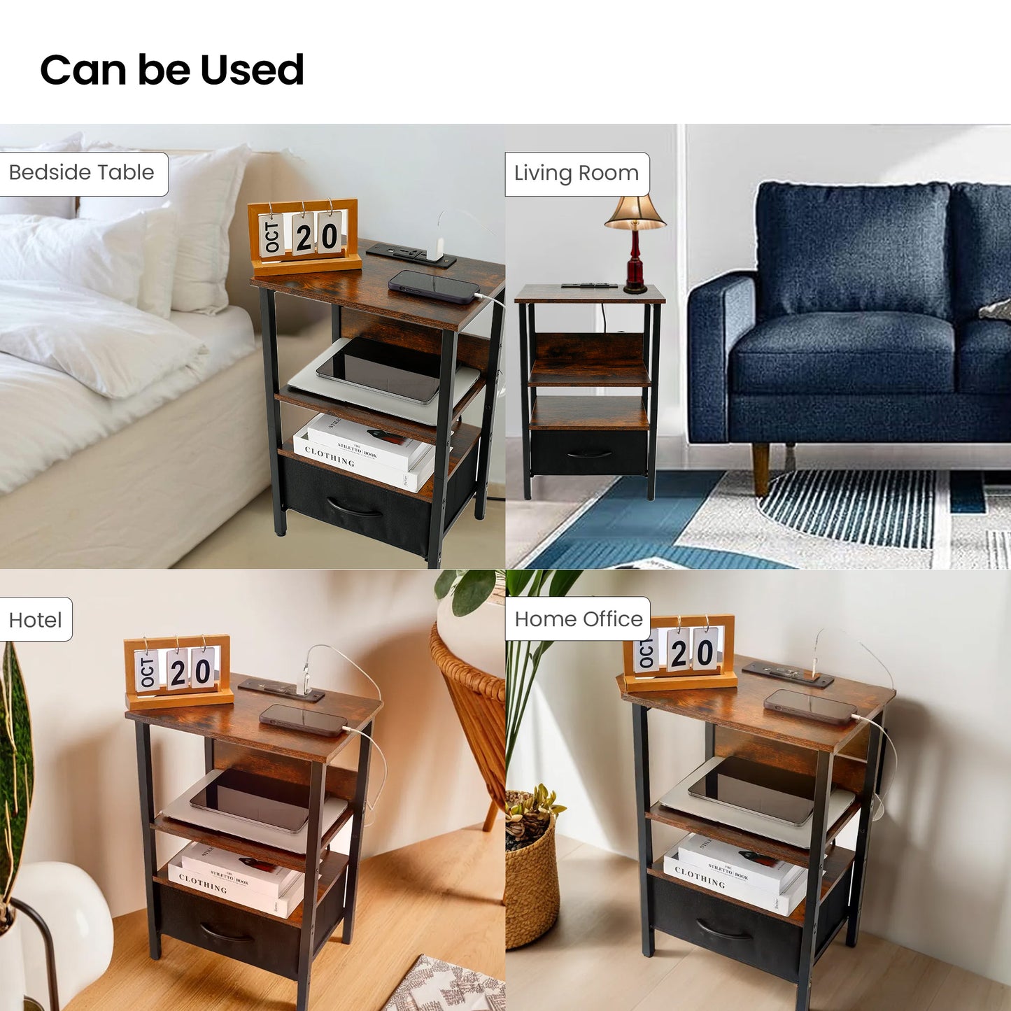 SAVYA HOME bedside table - living room organization