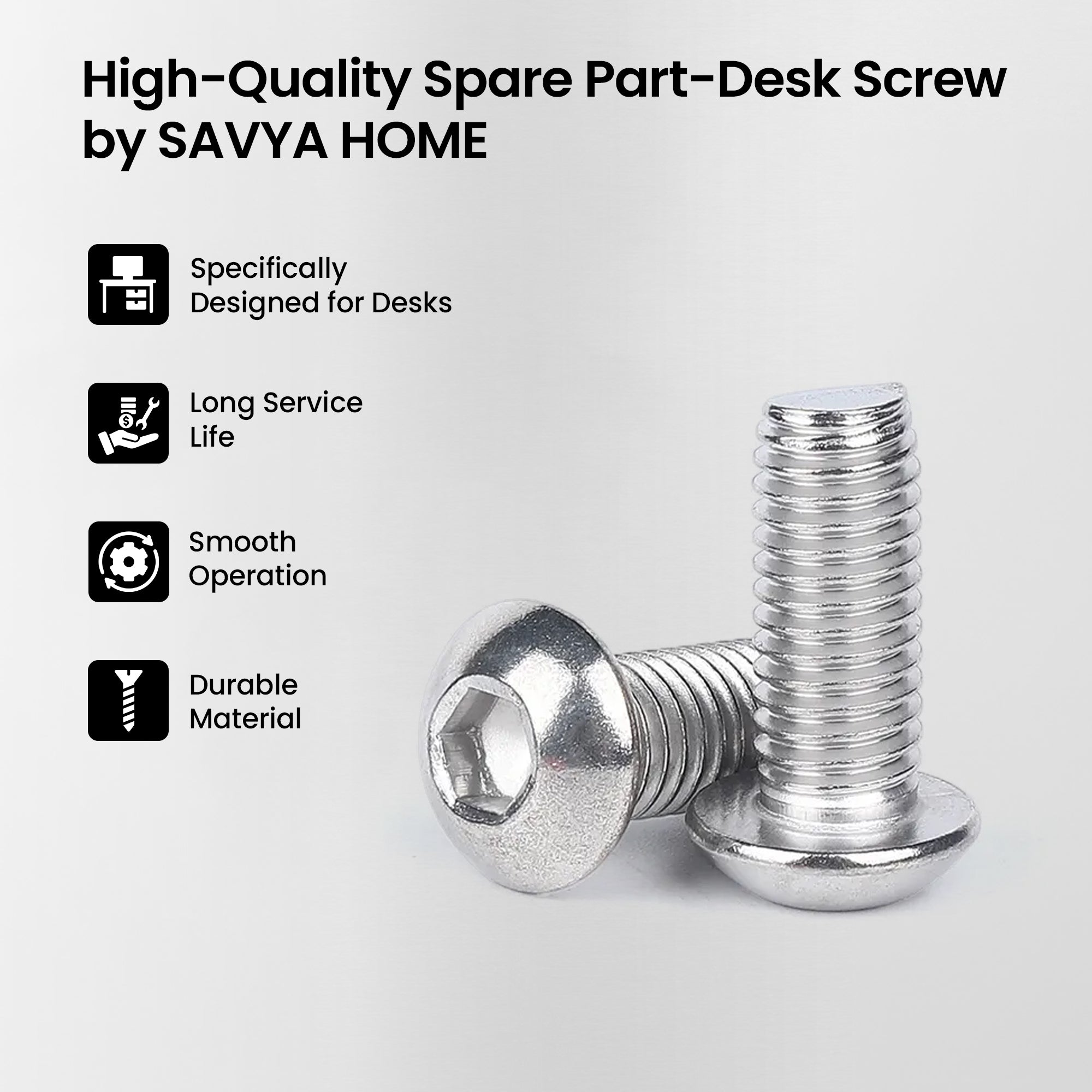 SAVYA HOME Barstool Screws - Robust Support for Restaurants