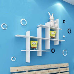 SAVYA HOME Wall Shelves for Living Room | Wall Mounted Book Shelf | Floating Shelves | Durable Engineered Wood | Sturdy & Long Lasting Wall Shelf | Rectangular Wooden Rack