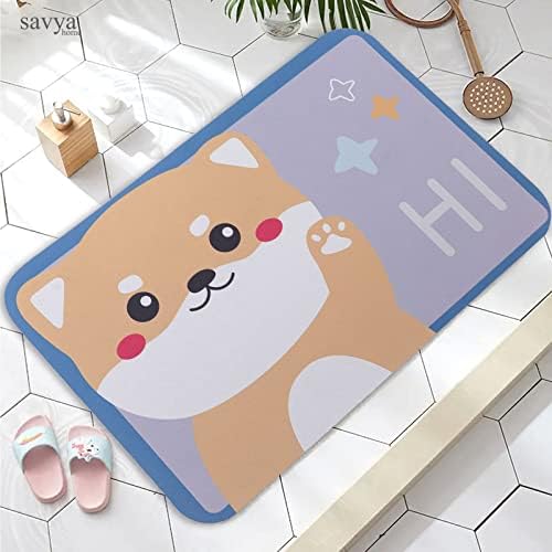 SAVYA HOME Pack of 2 Multipurpose Mat for Kids Bedroom, Play Area, Living Room, Bathroom, Shower | 60 x 40 cm |Tiger & Cartoon Design