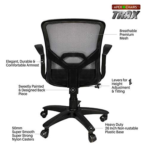 APEX Chairs™ TRAX Medium Back Office Chair