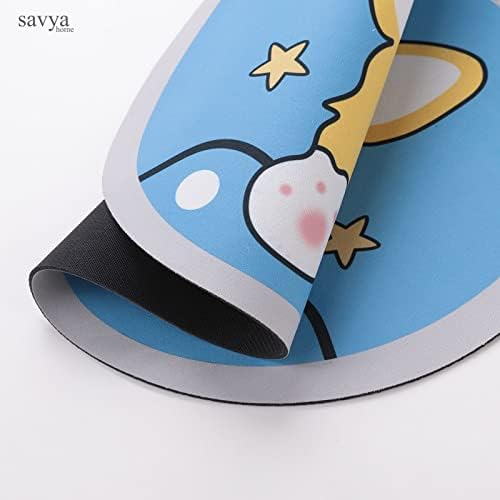SAVYA HOME Pack of 2 Multipurpose Mat for Kids Bedroom, Play Area, Living Room, Bathroom, Shower | 60 x 40 cm |Teddy Bear & Dog Design