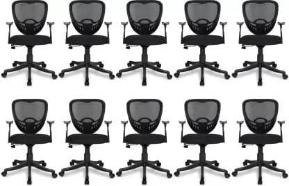SAVYA HOME Delta Office Chair (Delta) (Pack of 10)