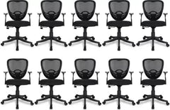 SAVYA HOME Delta Office Chair (Delta) (Pack of 10)