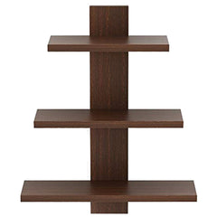 SAVYA HOME Tree Shape Wall Mounted Shelf | Ready to Assemble Book Shelf for Wall Durable & Sturdy Engineered Wood Wall Shelf for Living Room | 1 Piece | Wenge