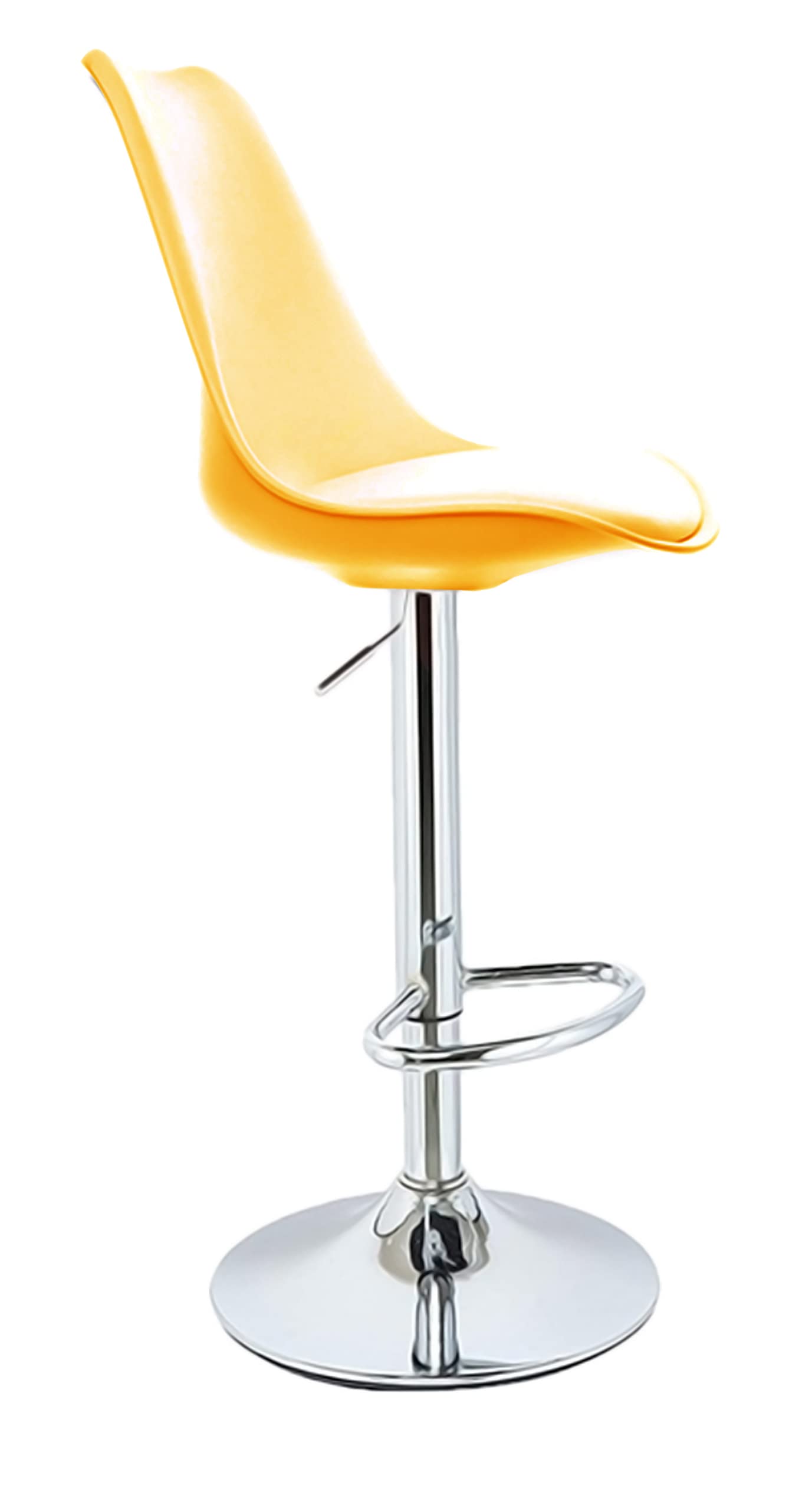 SAVYA HOME® Curvy Kitchen Stool/BAR Stool (Qty-2) (Combo, Yellow)