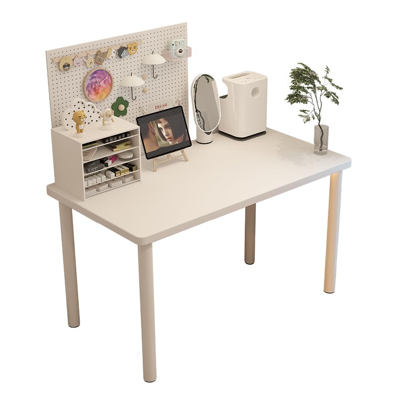 SAVYA HOME Multipurpose Computer Desk for Home, Office, Room|Study Table, Ergonomic Desk (White)