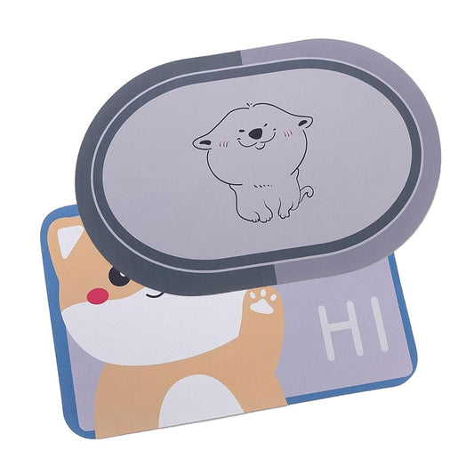 SAVYA HOME Pack of 2 Multipurpose Mat for Kids Bedroom, Play Area, Living Room, Bathroom, Shower | 60 x 40 cm |Cute Cartoon Design