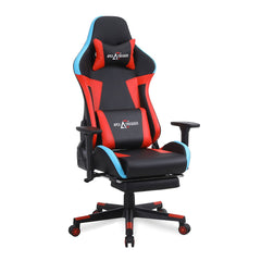 SAVYA HOME Thunder Ergonomic Gaming Chair with Adjustable Lumbar Support & Headrest, 3D armrest|Multifunctional Home & Office Chair | 180° Recliner Chair with footrest (Red)