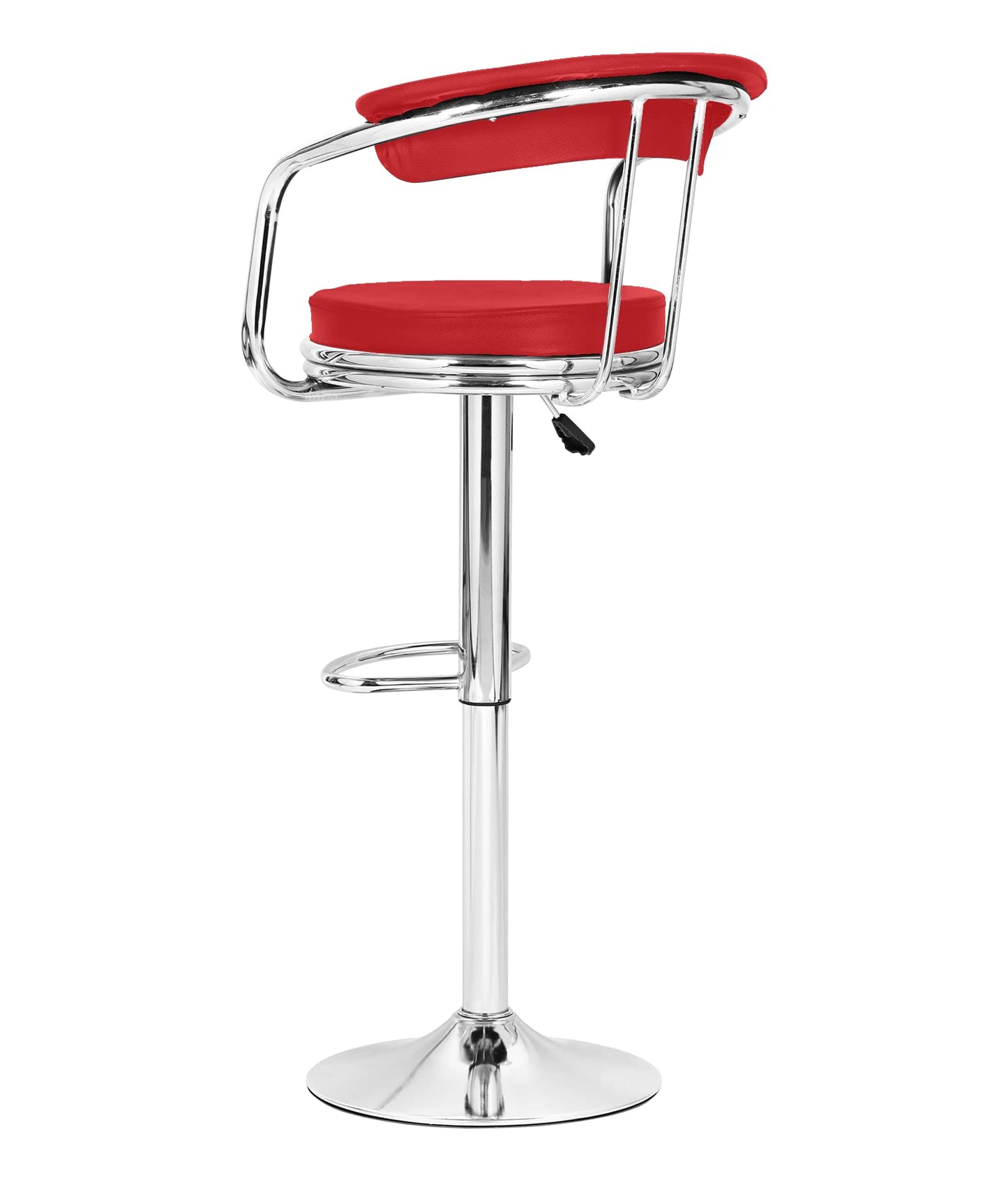 SAVYA HOME® Curvy Kitchen Stool/BAR Stool (Qty-1) (Single Martin, White)