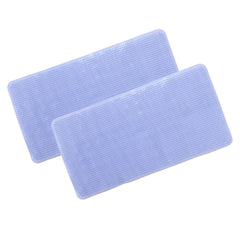 Savya Home Pack of 2 Bathroom Mat PVC/Non-Slip & Soft/Light Weight Mat for Living Room, Anti Skid Mat for Bathroom Floor/Shower Mat/Multipurpose Mat, Blue