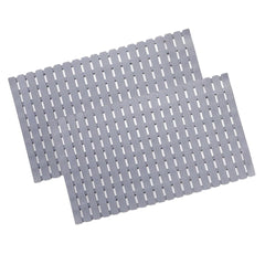 SAVYA HOME Pack of 2 PVC Bathmats | 40x71cm | Anti-Skid mat, Living Room mat, Doormat, Multipurpose mat(Grey)