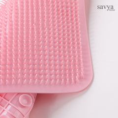 Savya Home Bathroom Floor Mat PVC/Non-Slip & Soft/Light Weight Mat for Living Room, Anti Skid Mat for Bathroom Floor/Shower Mat/Multipurpose Mat (Grey) (Pink)
