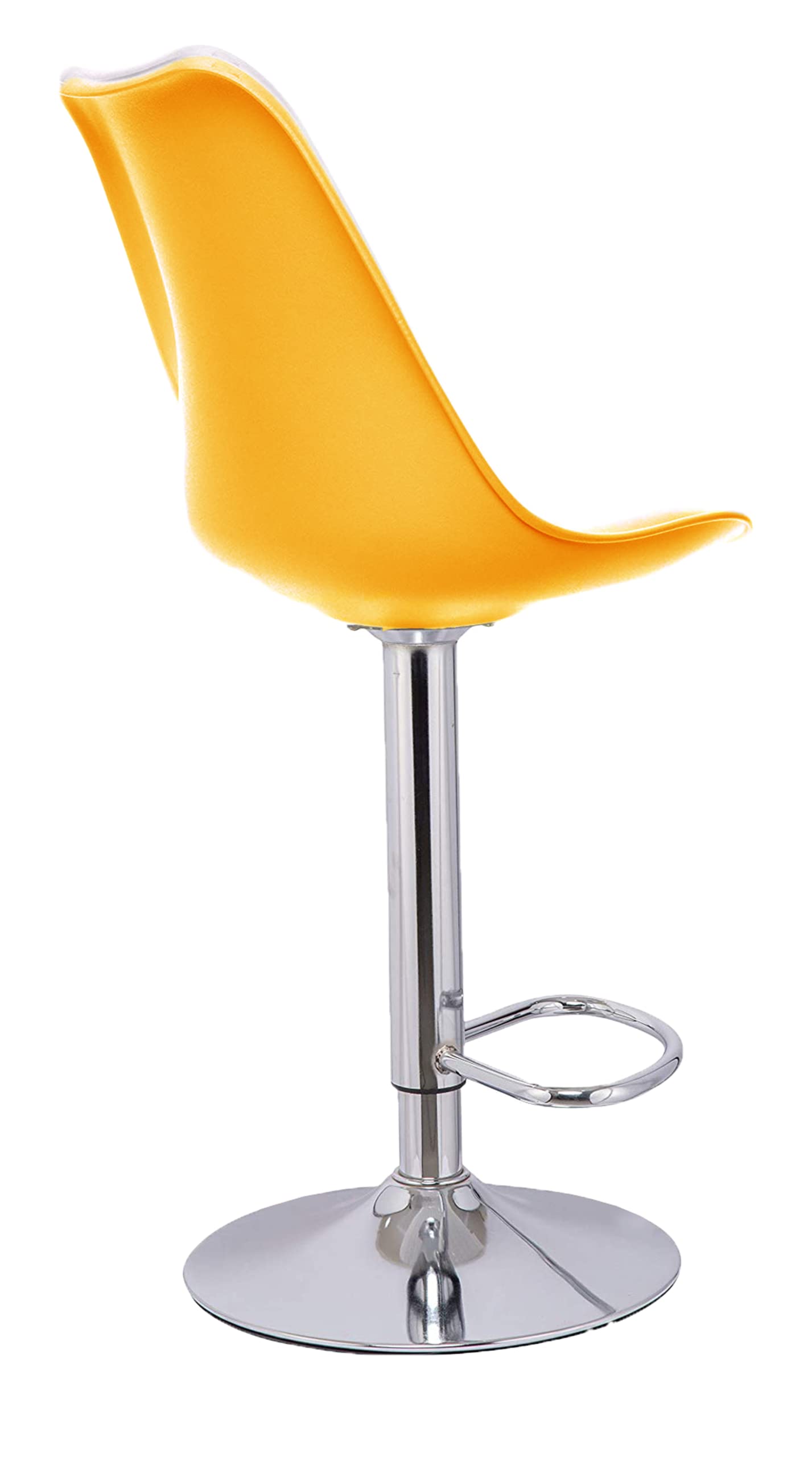 SAVYA HOME® Curvy Kitchen Stool/BAR Stool (Qty-2) (Combo, Yellow)