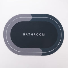 SAVYA HOME Door Mat, Anti-Slip Bath Mat Quick Drying Absorbent Mat for Home and Kitchen (40 x 60 cm), Dark Blue