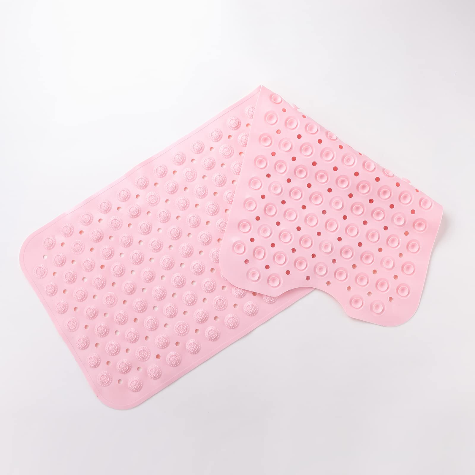 SAVYA HOME - Pink Nonslip Soft Rubber Bath Mat, Rain Mat for Bathtub and Shower, Anti Slip, Anti Bacterial, Machine Washable PVC Bath Mat for Bathroom | Size : 100 x 40 cm