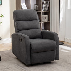 SAVYA HOME Single Recliner Chair for Living Room, Home Theater, Office, Lounge | Recliner Sofa with Cushioned Seat & Backrest (Grey)