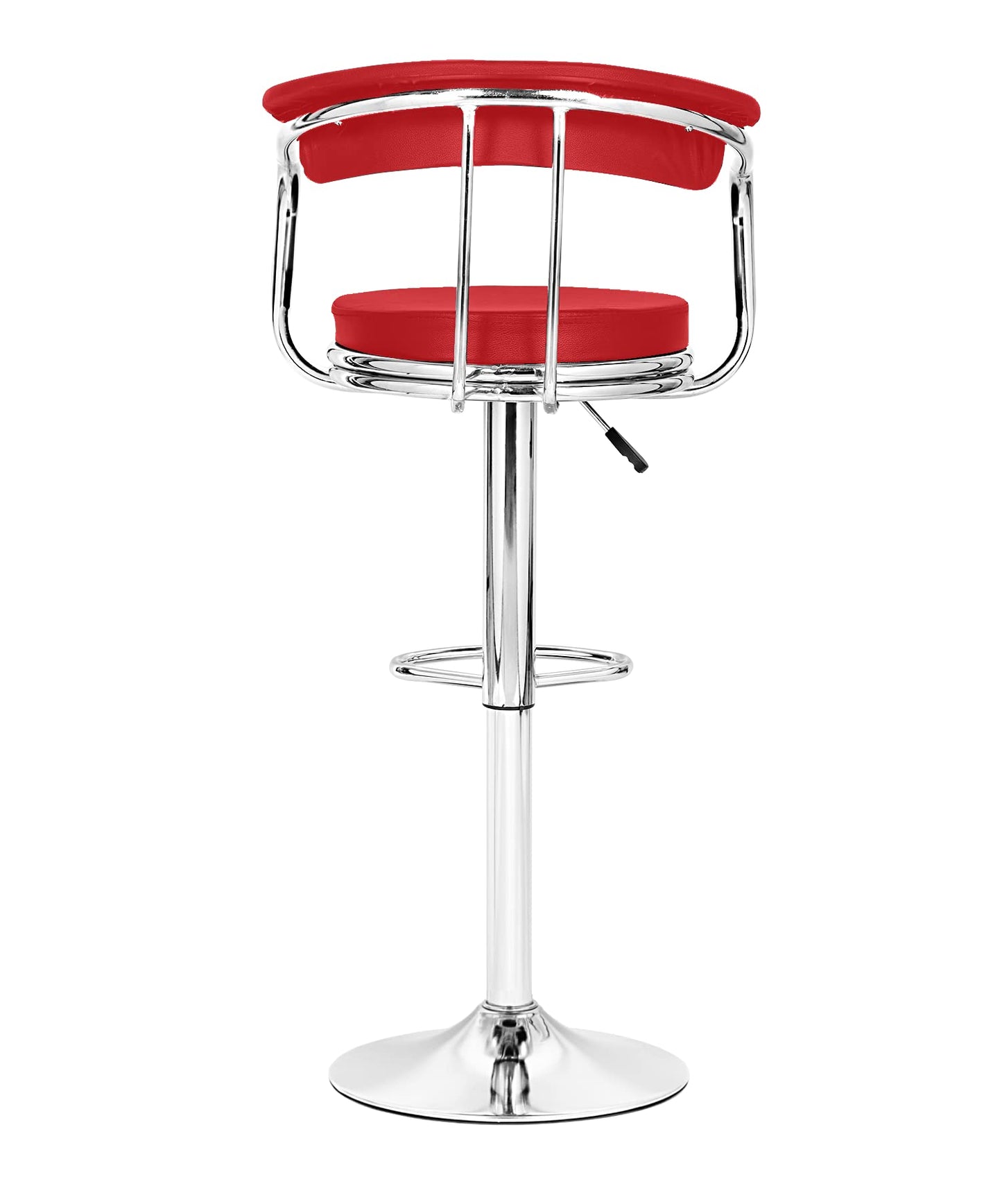 SAVYA HOME® Curvy Kitchen Stool/BAR Stool (Qty-1) (Single Martin, White)